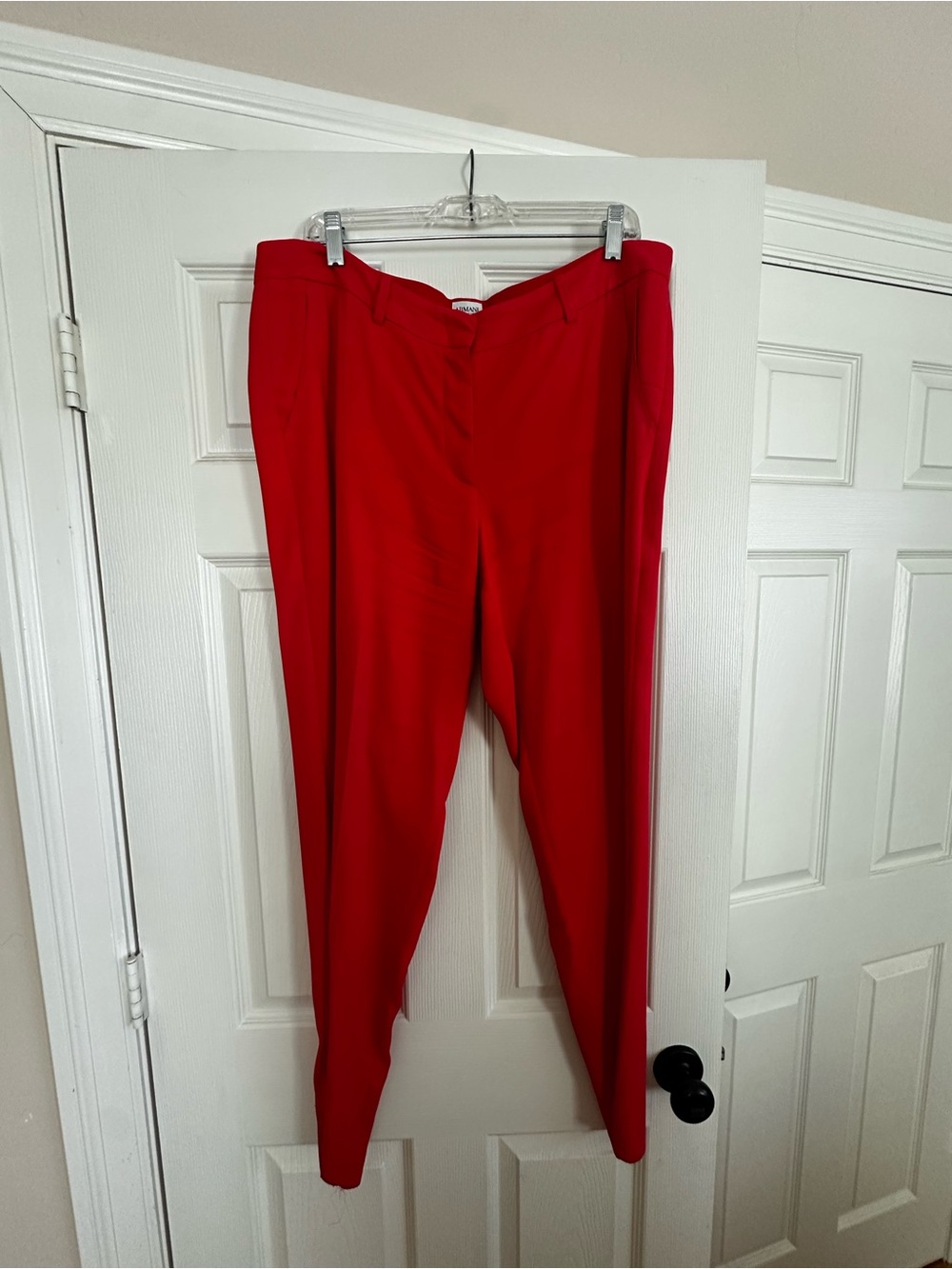Armani Collezioni Red Women's Tailored Pants